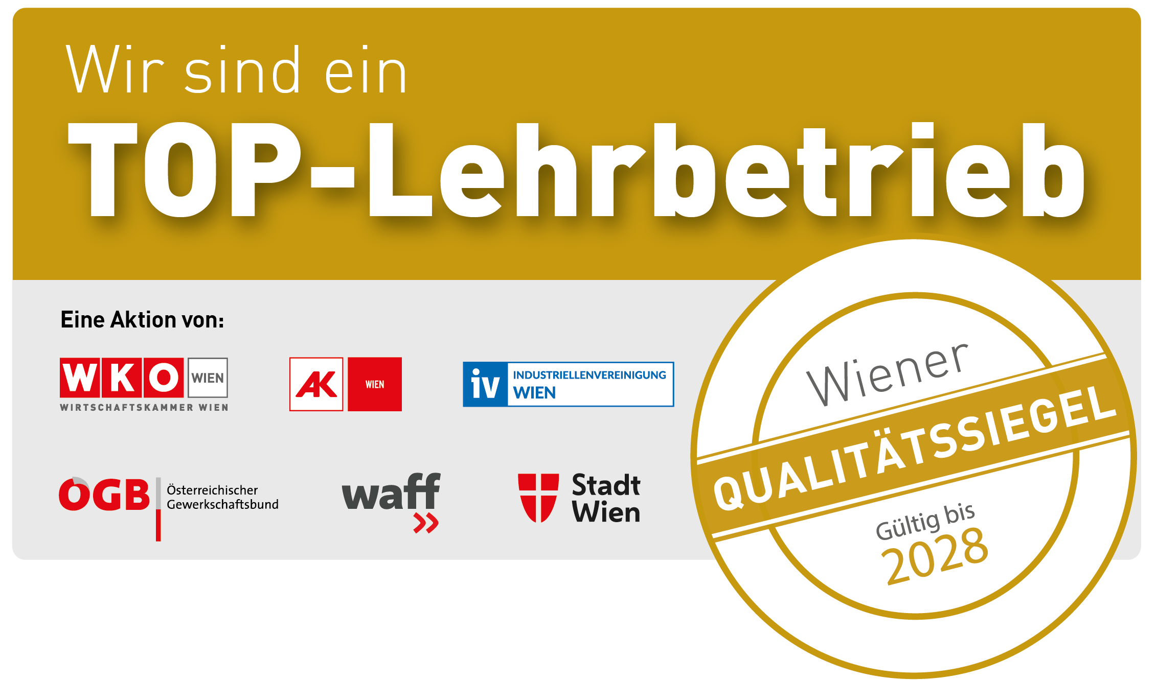 Wiener Qualitätssiegel für Top Lehrbetrieb